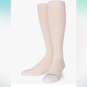 Speckled Cream Knee-High Compression Socks by Conrad M size